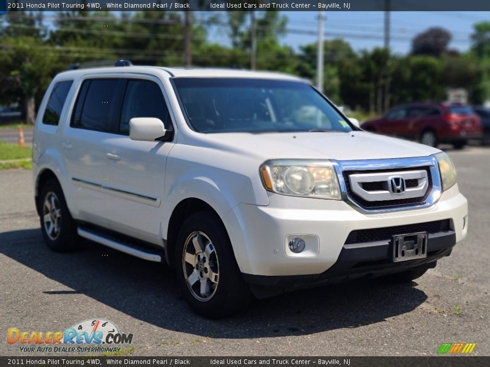 2011 Honda Pilot Touring 4WD White Diamond Pearl / Black Photo #7