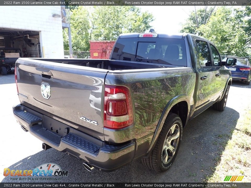 2022 Ram 1500 Laramie Crew Cab 4x4 Granite Crystal Metallic / Black Photo #6