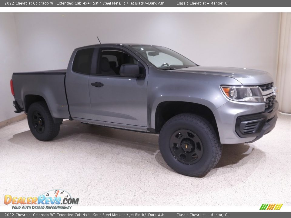 2022 Chevrolet Colorado WT Extended Cab 4x4 Satin Steel Metallic / Jet Black/­Dark Ash Photo #1