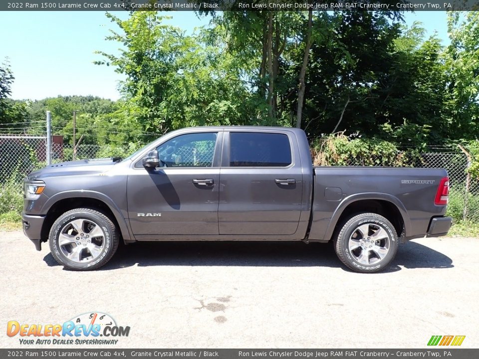 2022 Ram 1500 Laramie Crew Cab 4x4 Granite Crystal Metallic / Black Photo #7