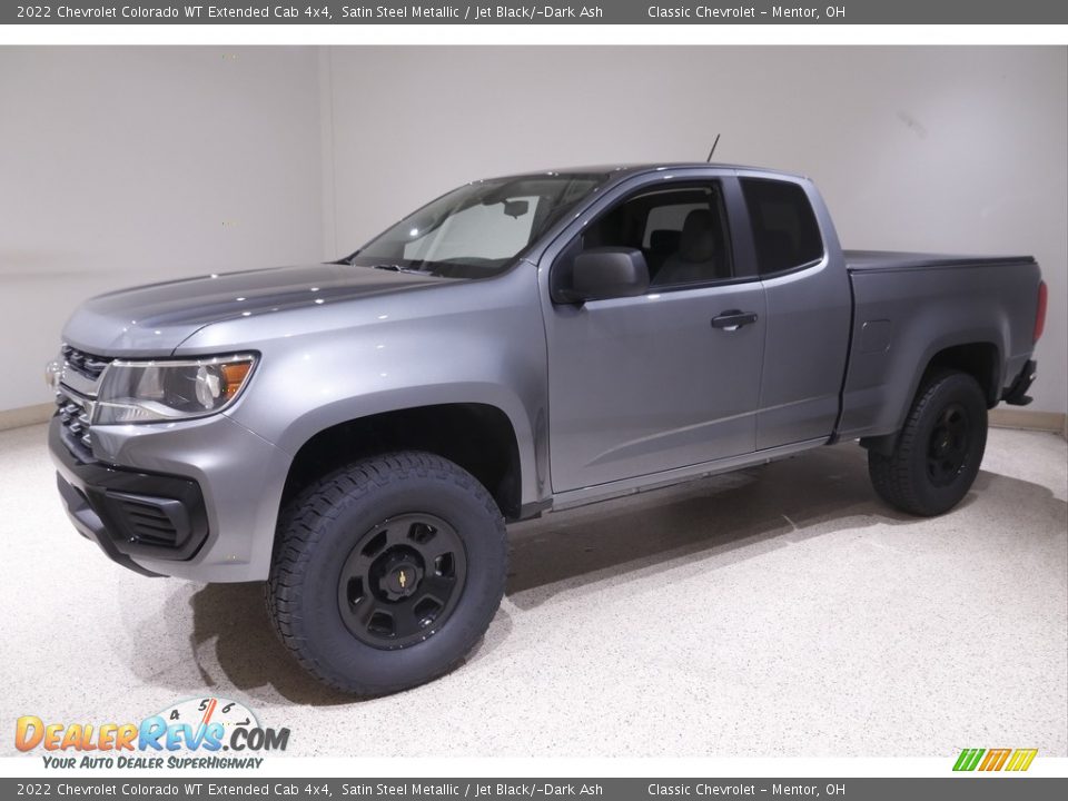 2022 Chevrolet Colorado WT Extended Cab 4x4 Satin Steel Metallic / Jet Black/­Dark Ash Photo #3