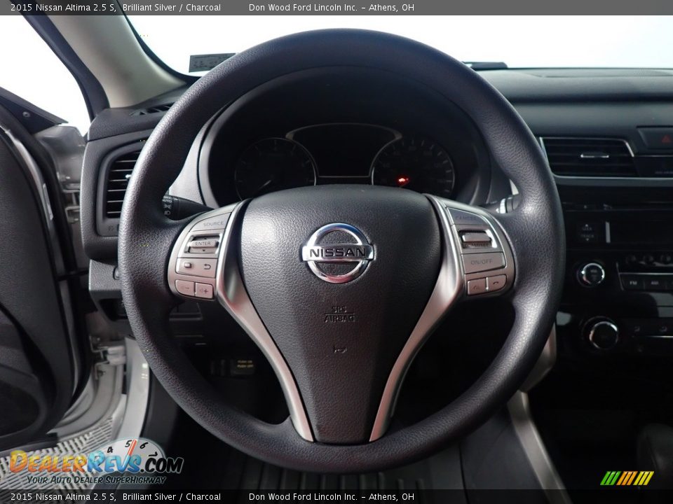2015 Nissan Altima 2.5 S Brilliant Silver / Charcoal Photo #26