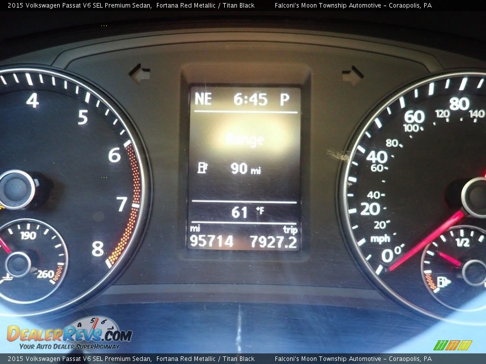 2015 Volkswagen Passat V6 SEL Premium Sedan Gauges Photo #28