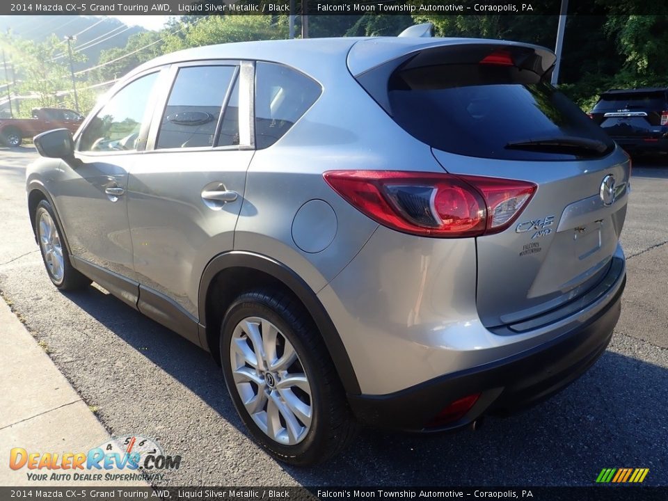 2014 Mazda CX-5 Grand Touring AWD Liquid Silver Metallic / Black Photo #5