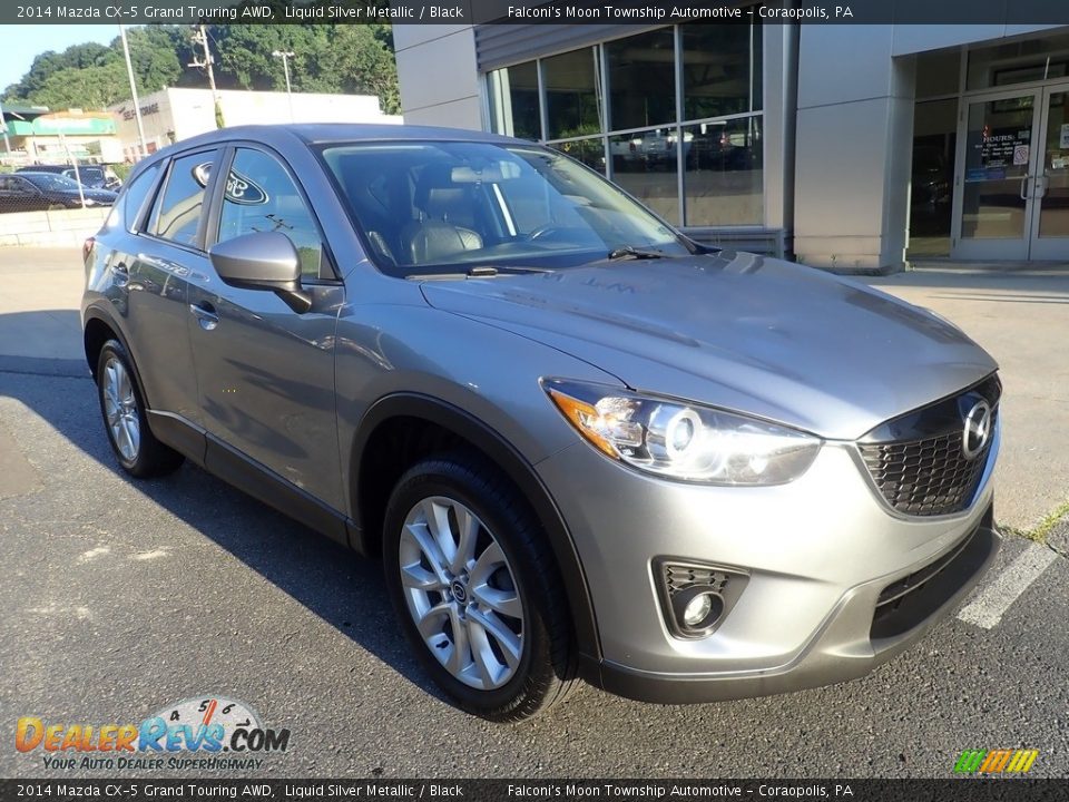 2014 Mazda CX-5 Grand Touring AWD Liquid Silver Metallic / Black Photo #9