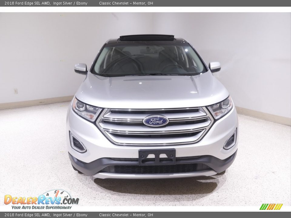 2018 Ford Edge SEL AWD Ingot Silver / Ebony Photo #2