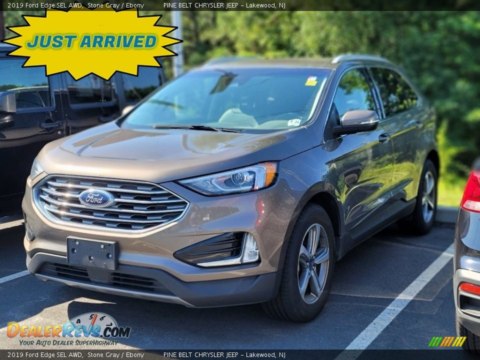 2019 Ford Edge SEL AWD Stone Gray / Ebony Photo #1