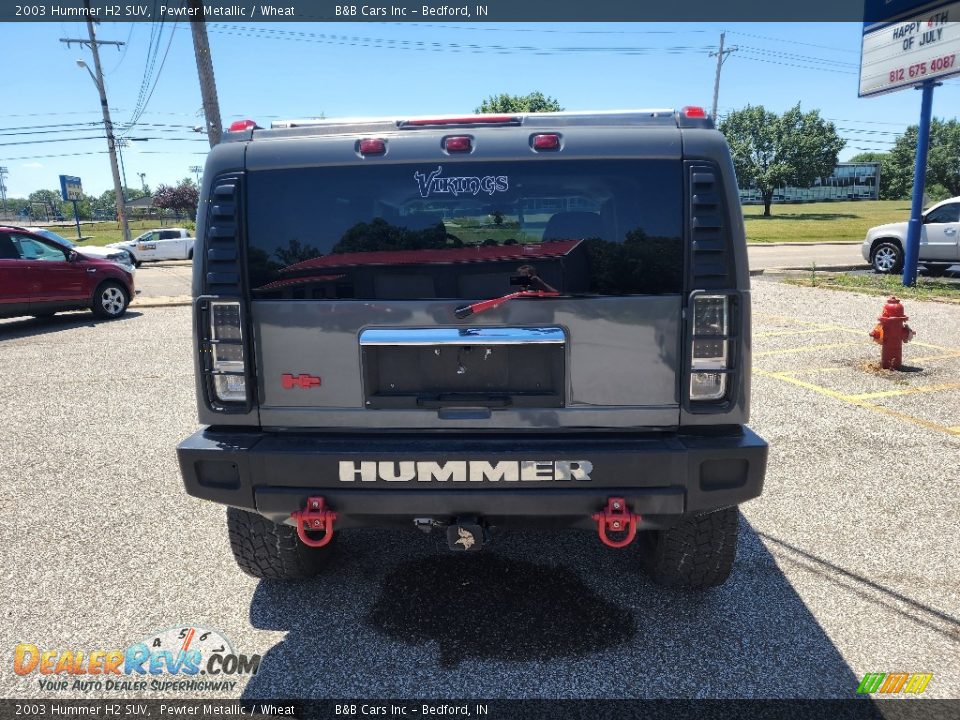 2003 Hummer H2 SUV Pewter Metallic / Wheat Photo #5