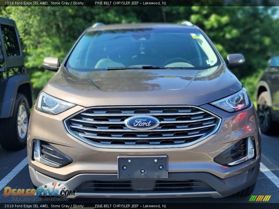 2019 Ford Edge SEL AWD Stone Gray / Ebony Photo #3