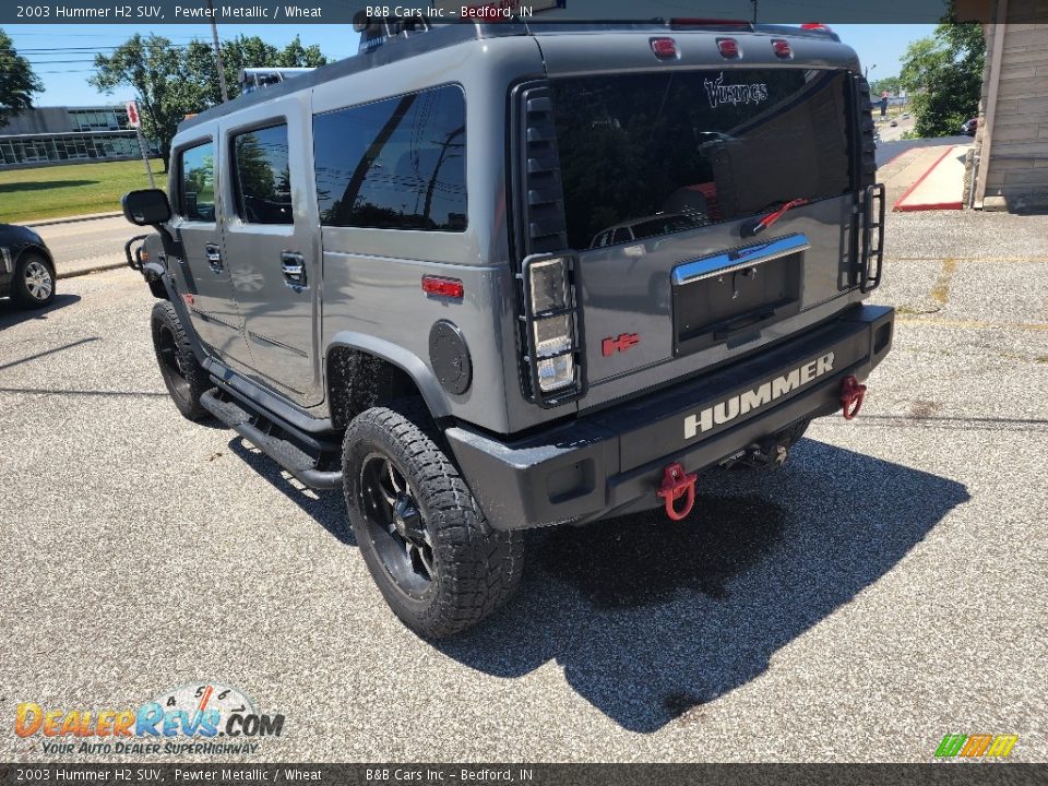 2003 Hummer H2 SUV Pewter Metallic / Wheat Photo #6