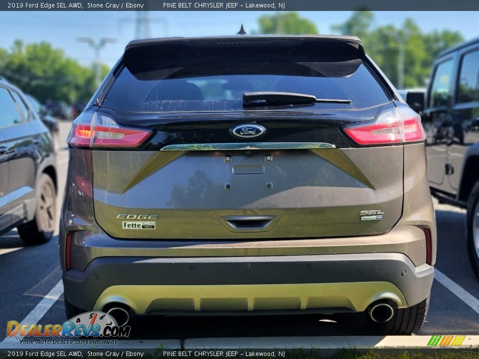 2019 Ford Edge SEL AWD Stone Gray / Ebony Photo #6