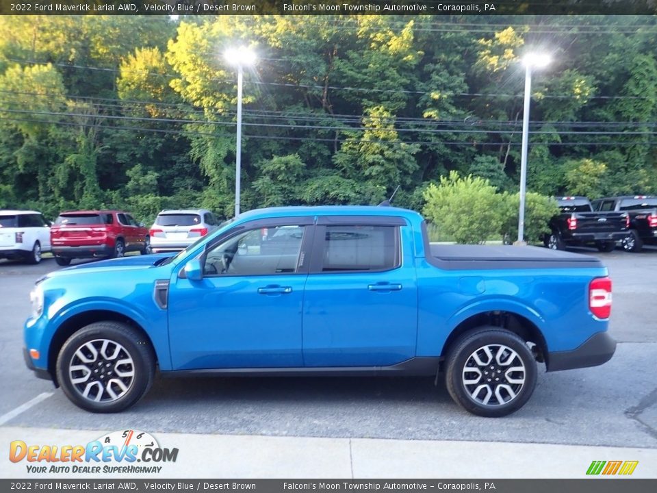 Velocity Blue 2022 Ford Maverick Lariat AWD Photo #5