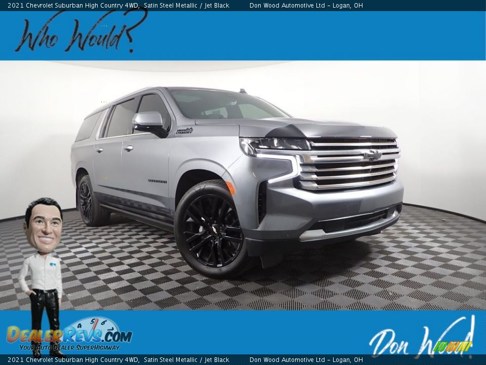 2021 Chevrolet Suburban High Country 4WD Satin Steel Metallic / Jet Black Photo #1