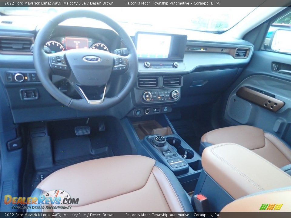 Desert Brown Interior - 2022 Ford Maverick Lariat AWD Photo #18