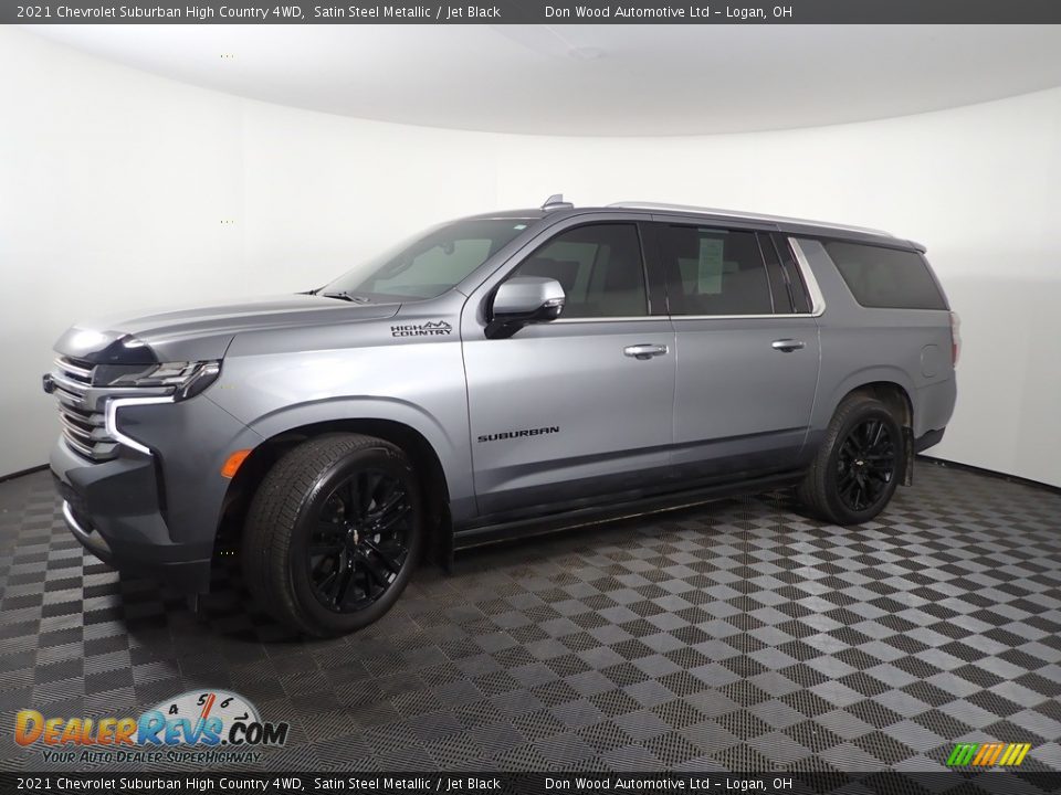 Satin Steel Metallic 2021 Chevrolet Suburban High Country 4WD Photo #9