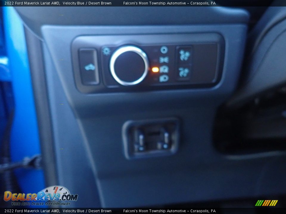 2022 Ford Maverick Lariat AWD Velocity Blue / Desert Brown Photo #22