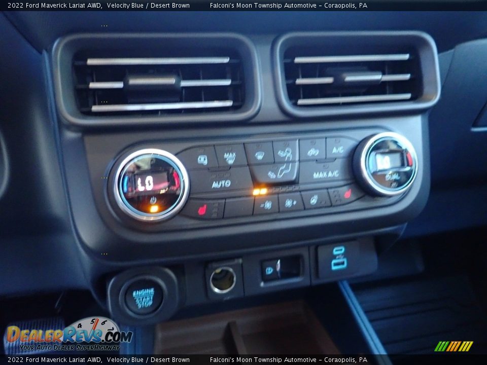 2022 Ford Maverick Lariat AWD Velocity Blue / Desert Brown Photo #25