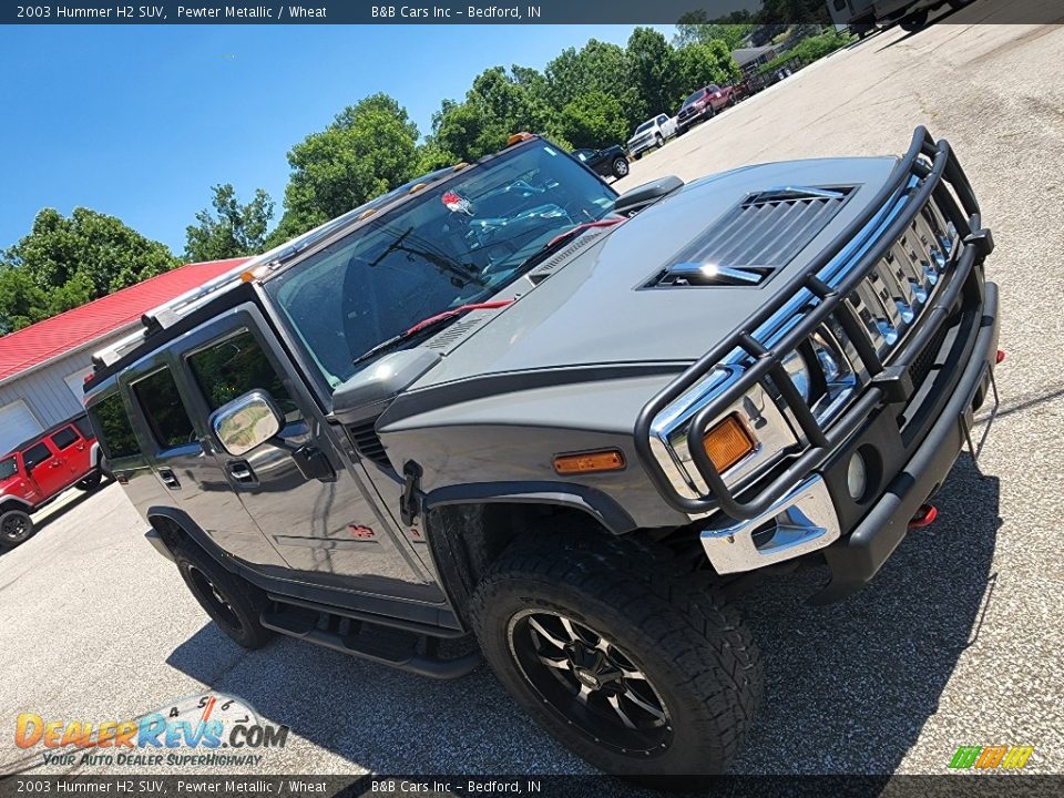 2003 Hummer H2 SUV Pewter Metallic / Wheat Photo #31