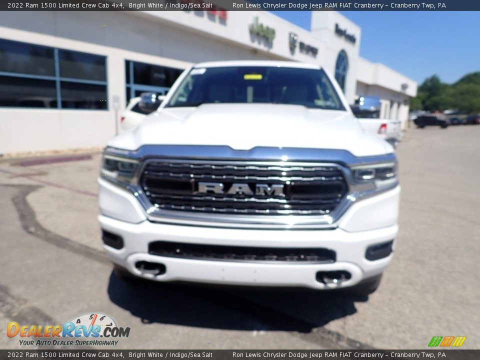 2022 Ram 1500 Limited Crew Cab 4x4 Bright White / Indigo/Sea Salt Photo #2