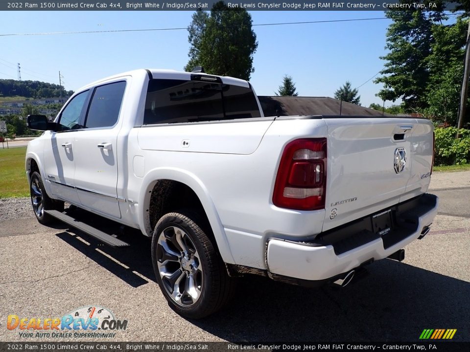 2022 Ram 1500 Limited Crew Cab 4x4 Bright White / Indigo/Sea Salt Photo #5