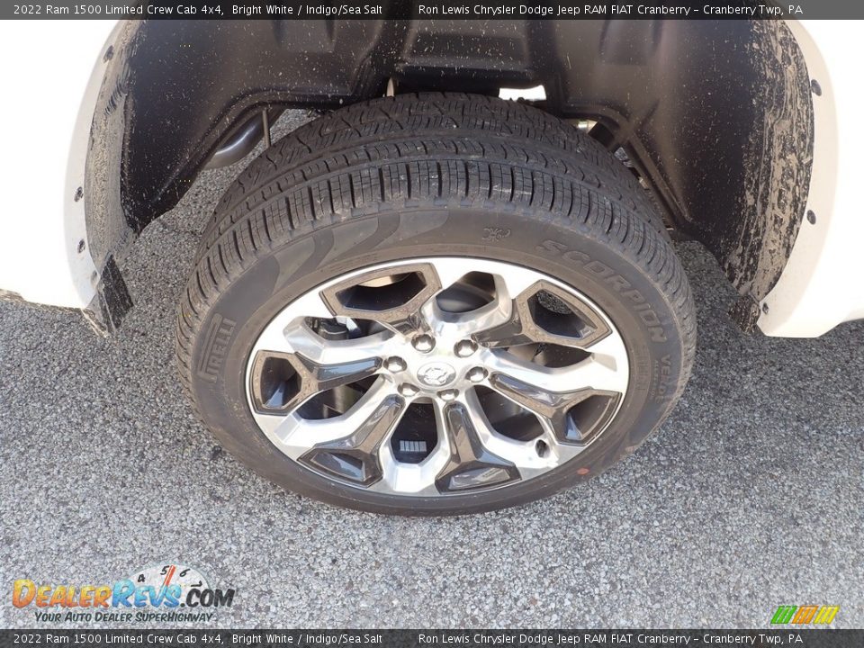 2022 Ram 1500 Limited Crew Cab 4x4 Bright White / Indigo/Sea Salt Photo #8