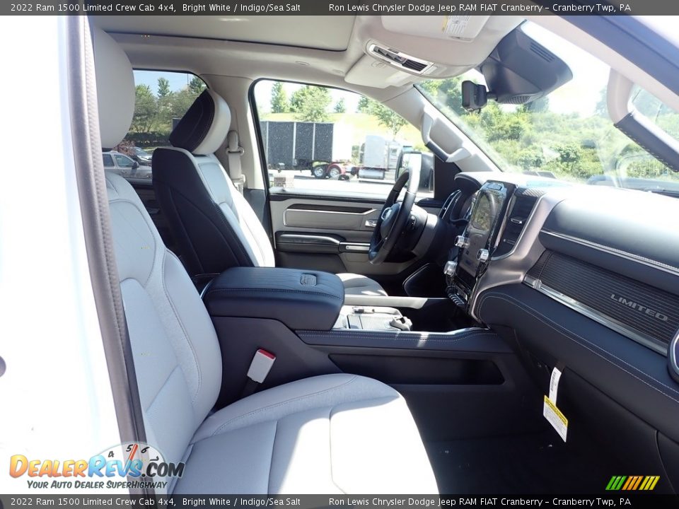 2022 Ram 1500 Limited Crew Cab 4x4 Bright White / Indigo/Sea Salt Photo #10