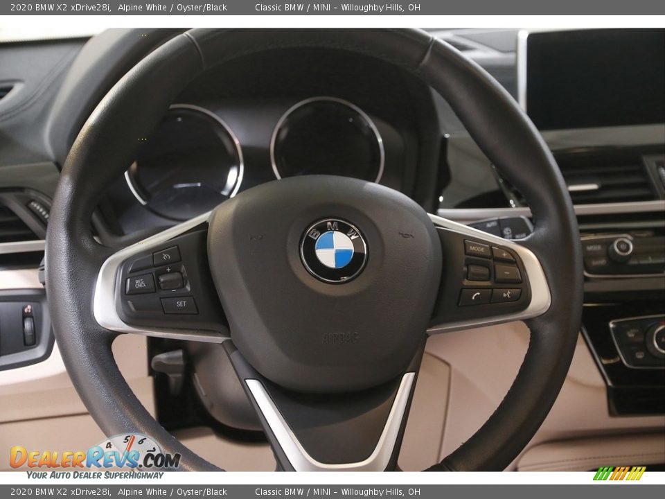 2020 BMW X2 xDrive28i Alpine White / Oyster/Black Photo #7