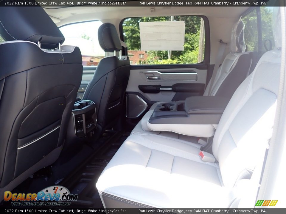 2022 Ram 1500 Limited Crew Cab 4x4 Bright White / Indigo/Sea Salt Photo #12