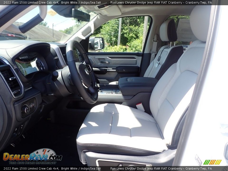 2022 Ram 1500 Limited Crew Cab 4x4 Bright White / Indigo/Sea Salt Photo #14