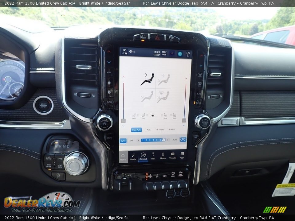 2022 Ram 1500 Limited Crew Cab 4x4 Bright White / Indigo/Sea Salt Photo #17