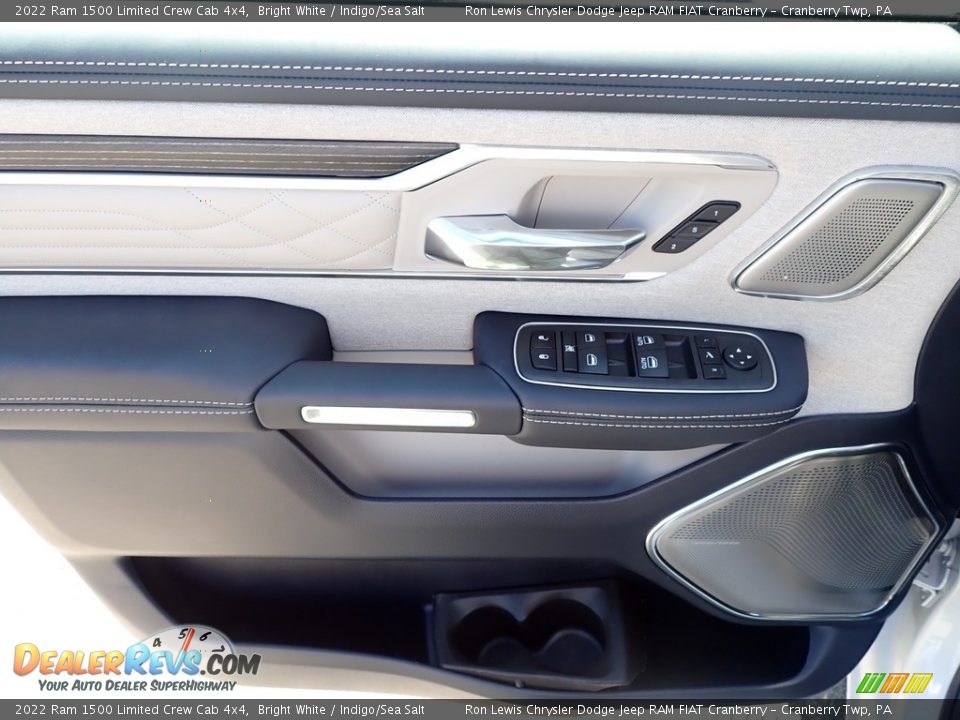 2022 Ram 1500 Limited Crew Cab 4x4 Bright White / Indigo/Sea Salt Photo #19