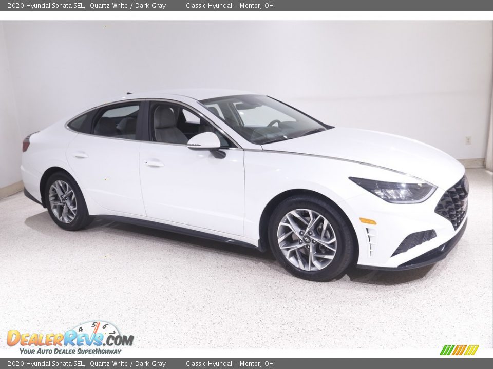 2020 Hyundai Sonata SEL Quartz White / Dark Gray Photo #1