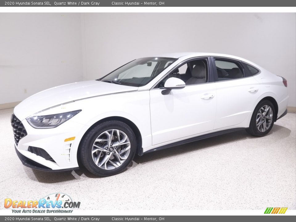 2020 Hyundai Sonata SEL Quartz White / Dark Gray Photo #3