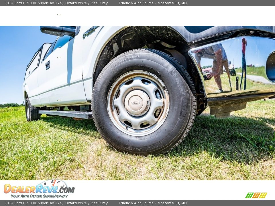 2014 Ford F150 XL SuperCab 4x4 Oxford White / Steel Grey Photo #2