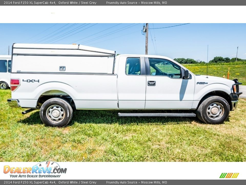 2014 Ford F150 XL SuperCab 4x4 Oxford White / Steel Grey Photo #3