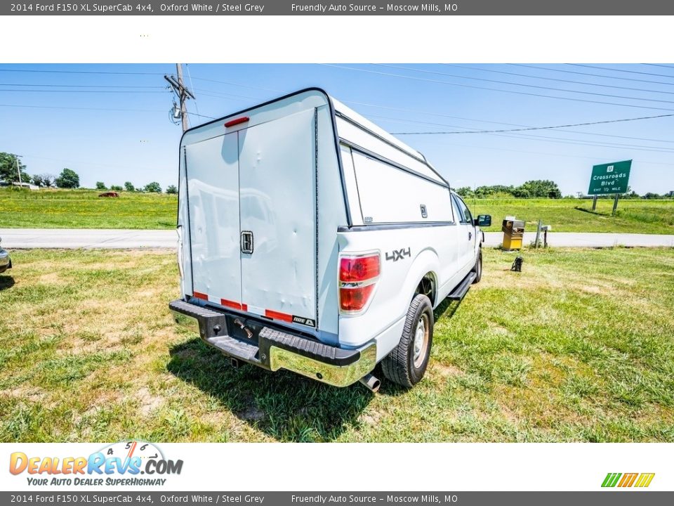 2014 Ford F150 XL SuperCab 4x4 Oxford White / Steel Grey Photo #4