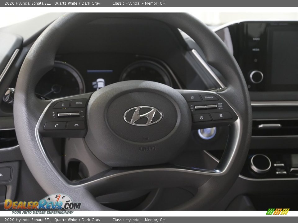 2020 Hyundai Sonata SEL Quartz White / Dark Gray Photo #7