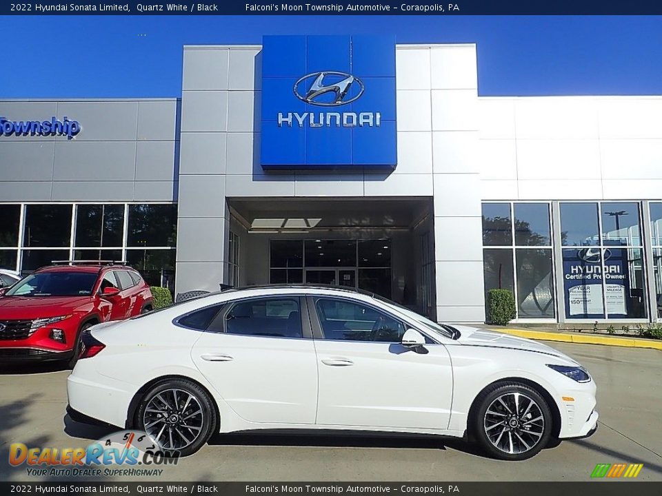 2022 Hyundai Sonata Limited Quartz White / Black Photo #1