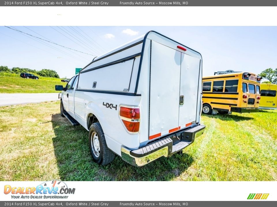 2014 Ford F150 XL SuperCab 4x4 Oxford White / Steel Grey Photo #6