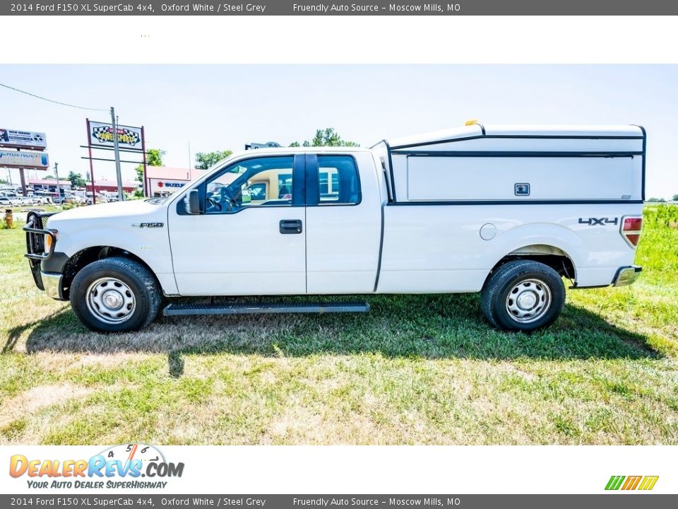 2014 Ford F150 XL SuperCab 4x4 Oxford White / Steel Grey Photo #7