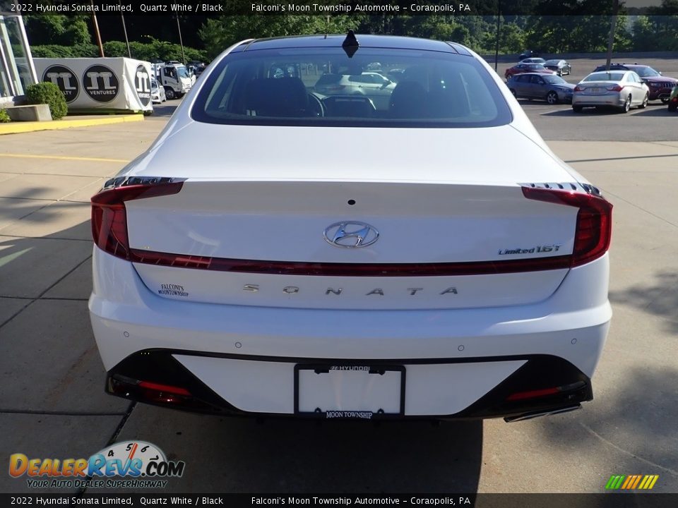 2022 Hyundai Sonata Limited Quartz White / Black Photo #3