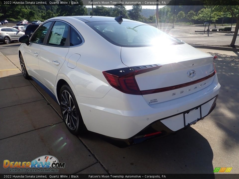 2022 Hyundai Sonata Limited Quartz White / Black Photo #4