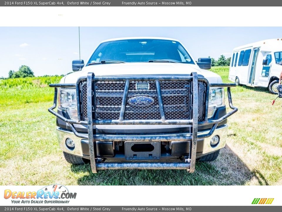 2014 Ford F150 XL SuperCab 4x4 Oxford White / Steel Grey Photo #9