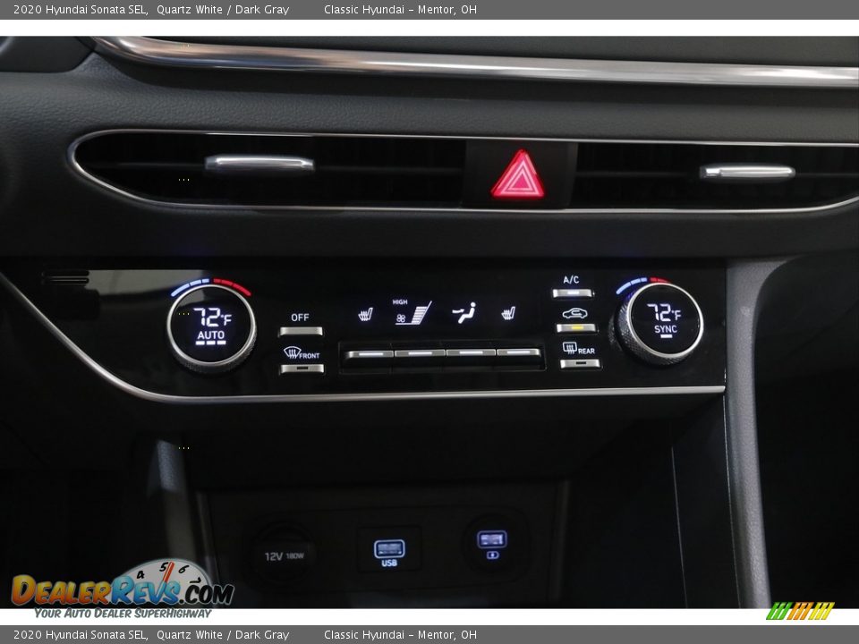 2020 Hyundai Sonata SEL Quartz White / Dark Gray Photo #12