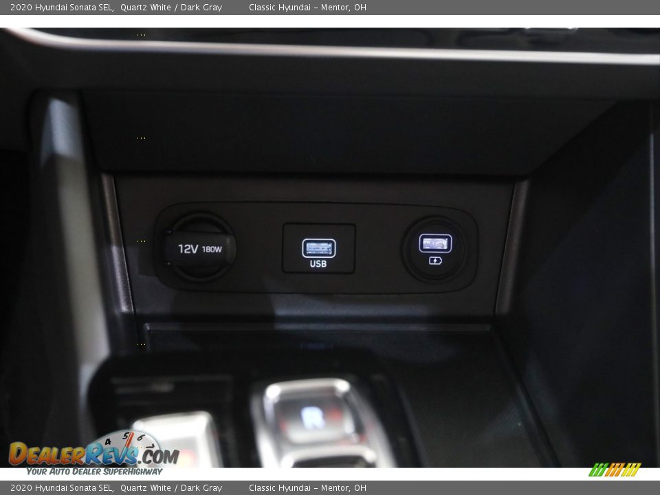 2020 Hyundai Sonata SEL Quartz White / Dark Gray Photo #13