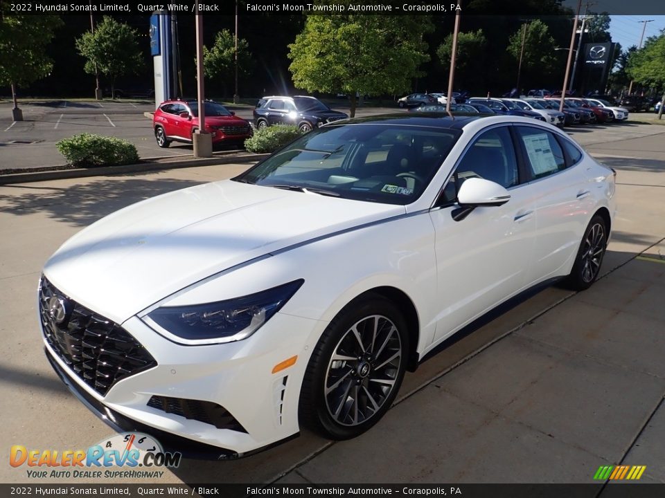 2022 Hyundai Sonata Limited Quartz White / Black Photo #6