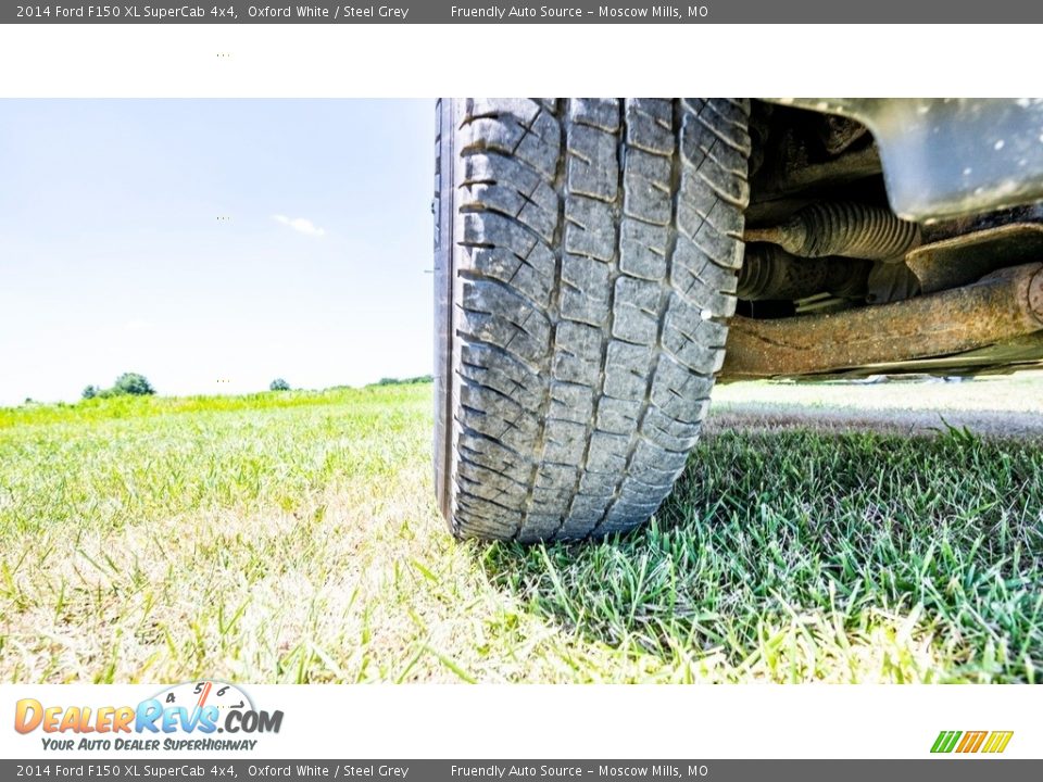 2014 Ford F150 XL SuperCab 4x4 Oxford White / Steel Grey Photo #11