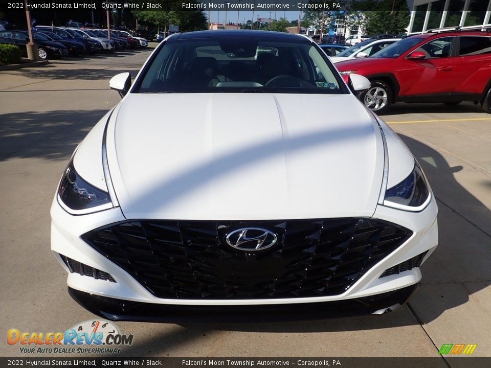 2022 Hyundai Sonata Limited Quartz White / Black Photo #7