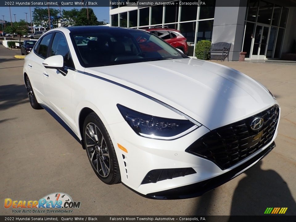 2022 Hyundai Sonata Limited Quartz White / Black Photo #8