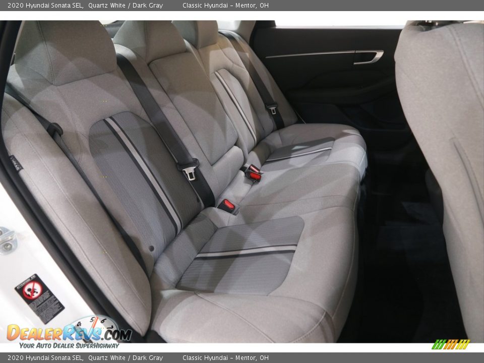 2020 Hyundai Sonata SEL Quartz White / Dark Gray Photo #16